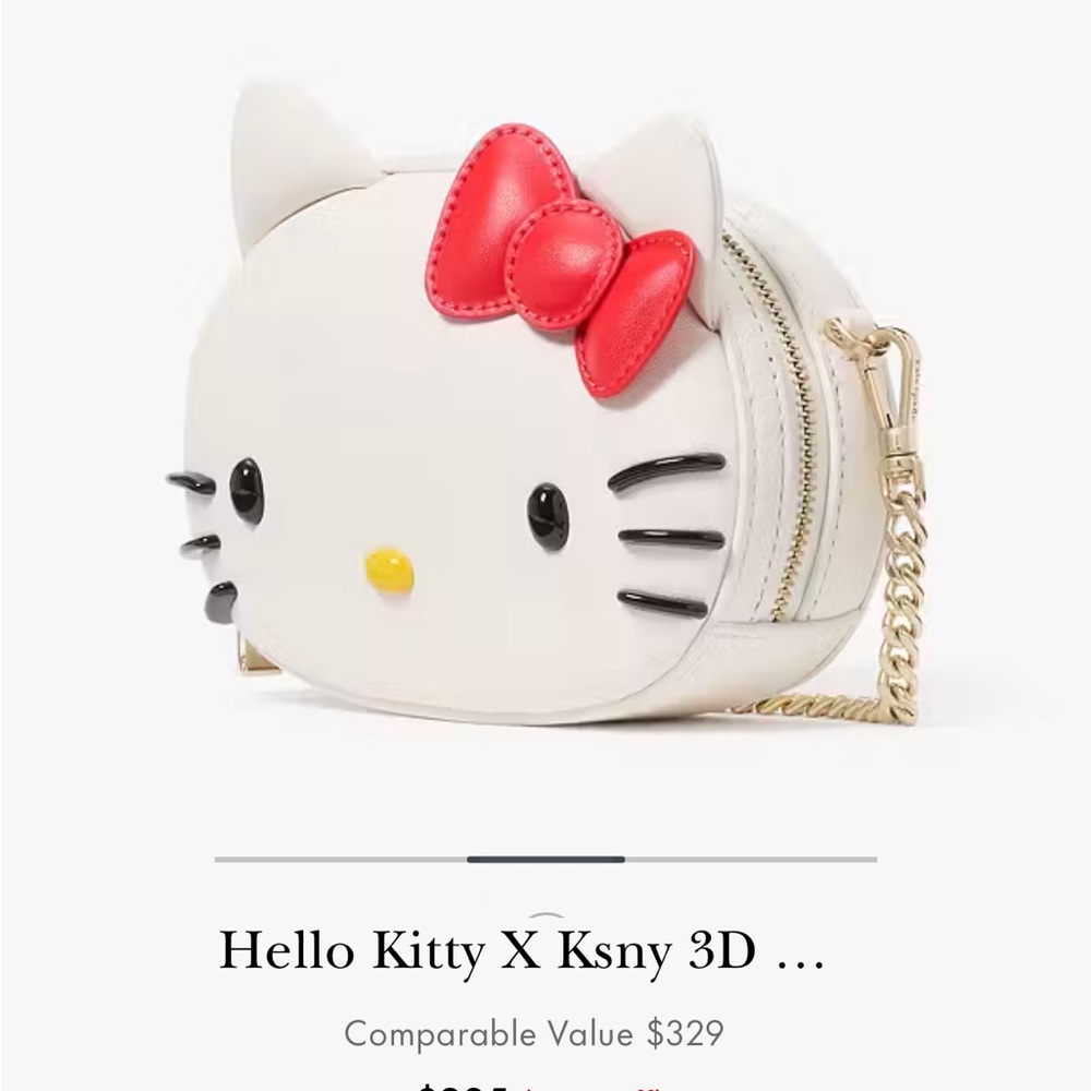 Hello Kitty 3D Crossbody Bag with Red Bow